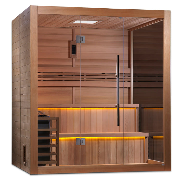 Golden Designs "Kuusamo" 6 Person Indoor/Covered Outdoor Traditional Sauna (GDI-7206-01)
