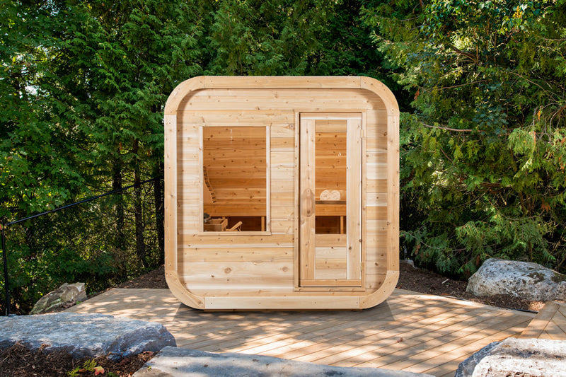 Canadian Timber Luna Outdoor Electric Sauna (CTC22LU) by Leisurecraft