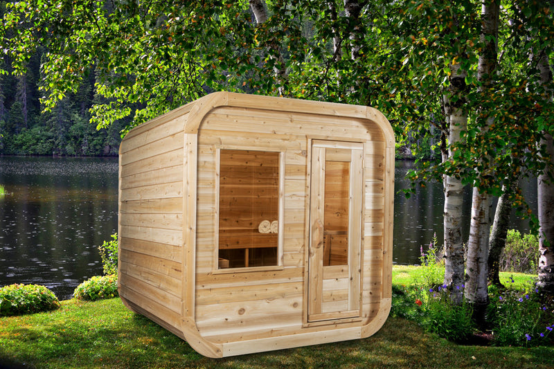 Canadian Timber Luna Outdoor Electric Sauna (CTC22LU) by Leisurecraft