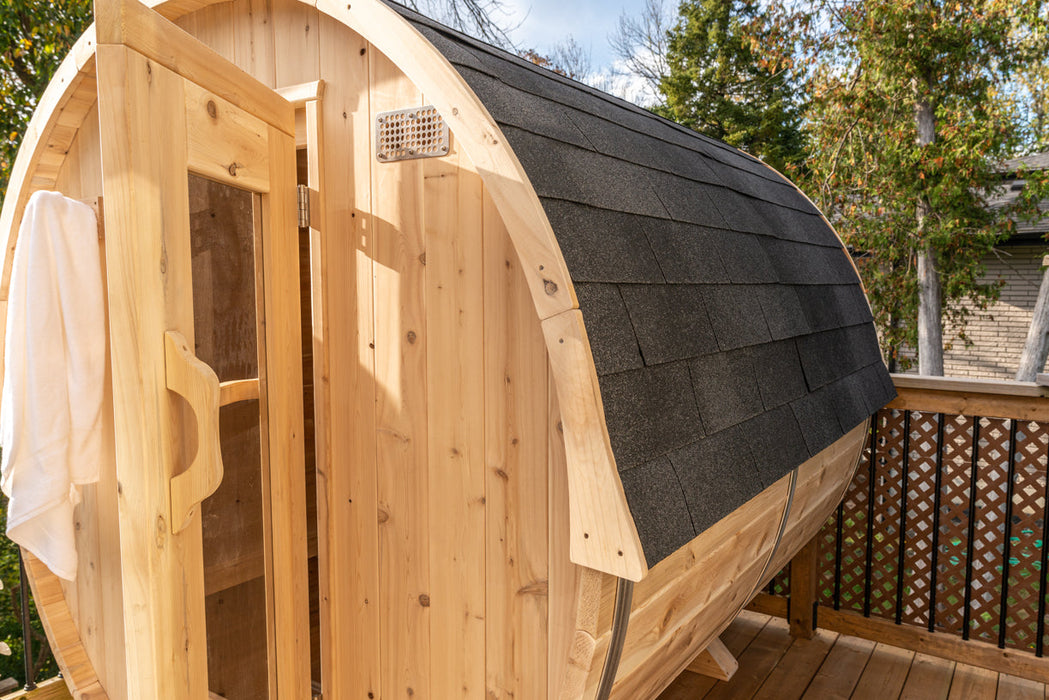 Canadian Timber Harmony Outdoor Electric Sauna (CTC22E) by Leisurcraft