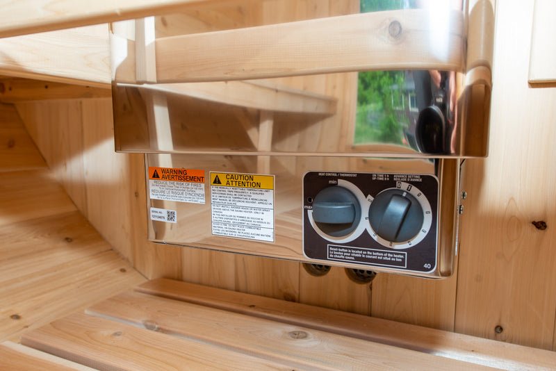 Canadian Timber Harmony Outdoor Electric Sauna (CTC22E) by Leisurcraft