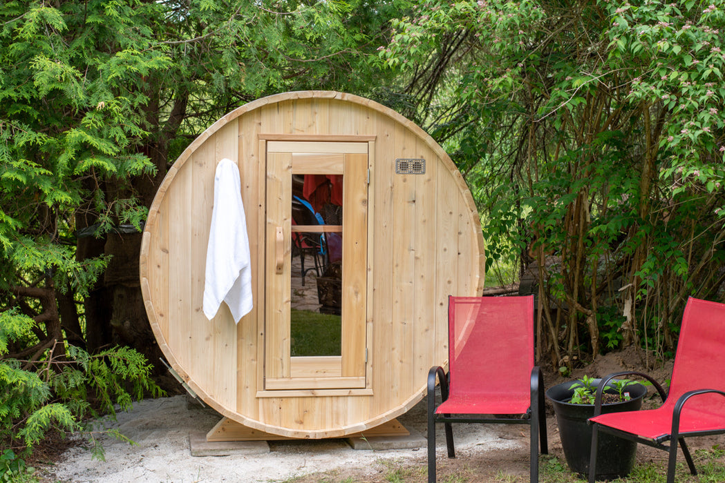 Canadian Timber Harmony Outdoor Electric Sauna (CTC22E) by Leisurcraft