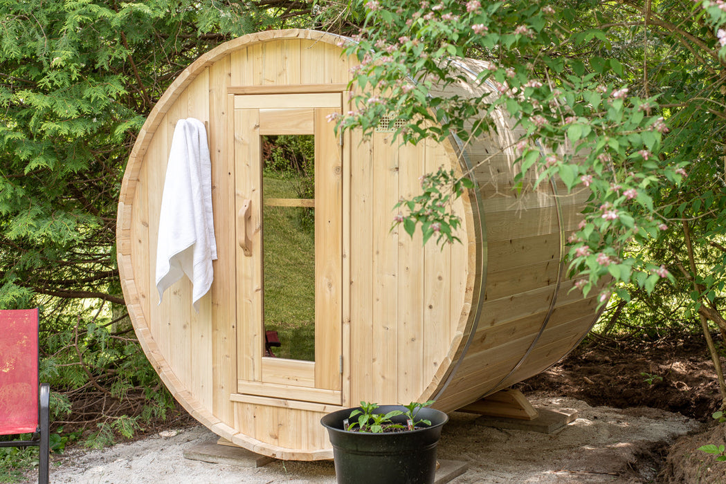 Canadian Timber Harmony Outdoor Electric Sauna (CTC22E) by Leisurcraft