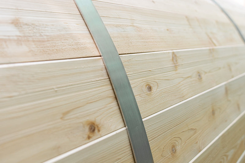 Canadian Timber Tranquility Outdoor Electric Barrel Sauna (CTC2345MPE) by Leisurecraft