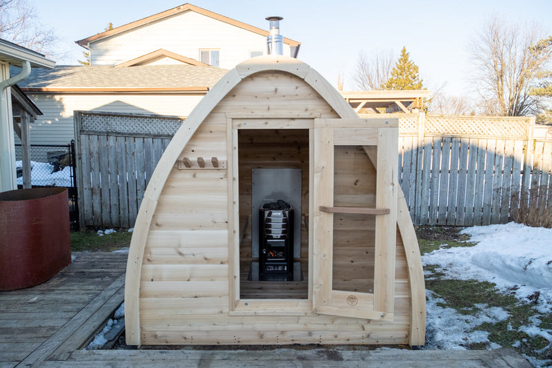 Canadian Timber MiniPOD Wood Burning Sauna (CTC77MW) by Leisurecraft