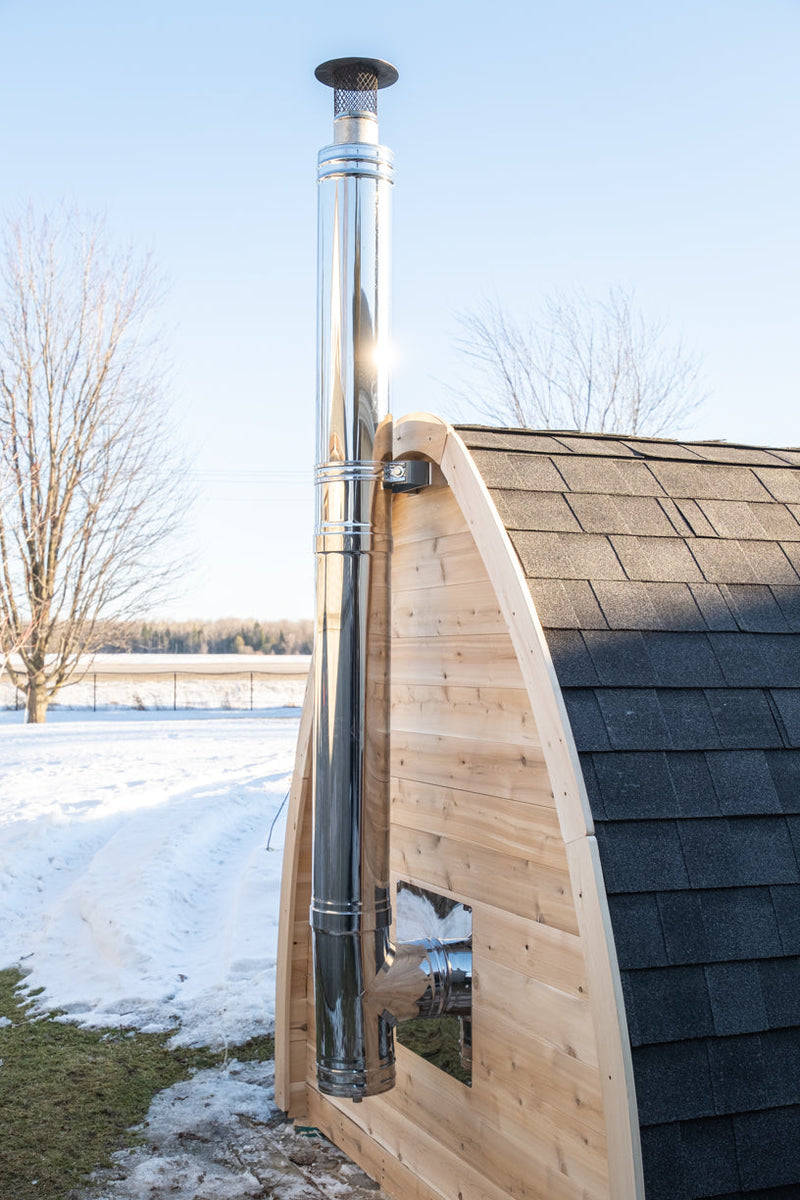 Canadian Timber MiniPOD Wood Burning Sauna (CTC77MW) by Leisurecraft