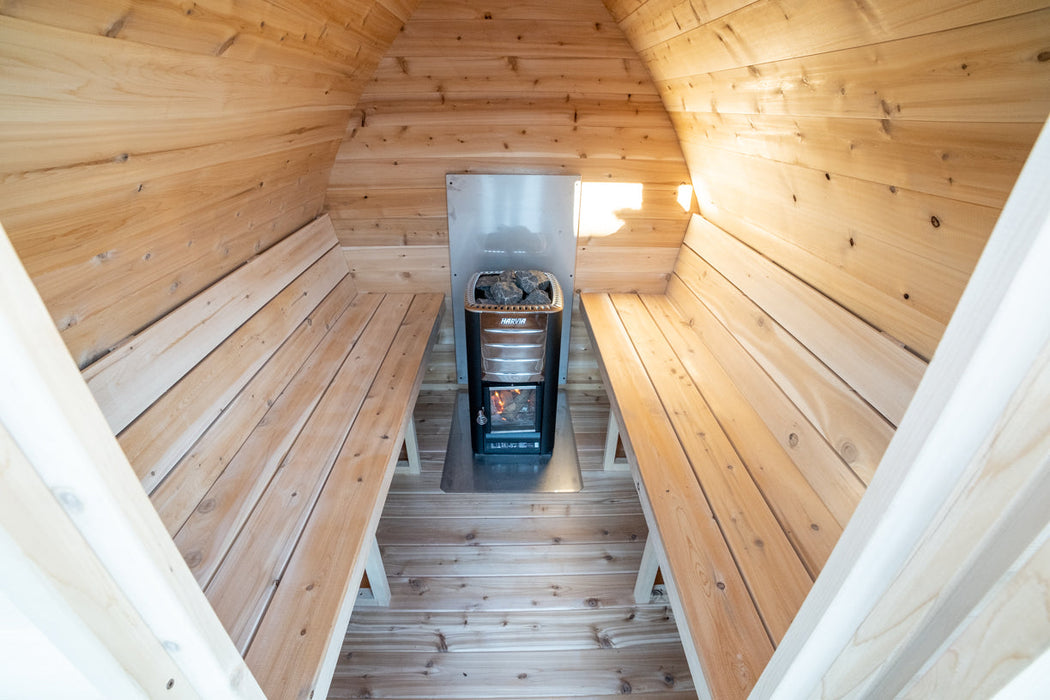 Canadian Timber MiniPOD Wood Burning Sauna (CTC77MW) by Leisurecraft
