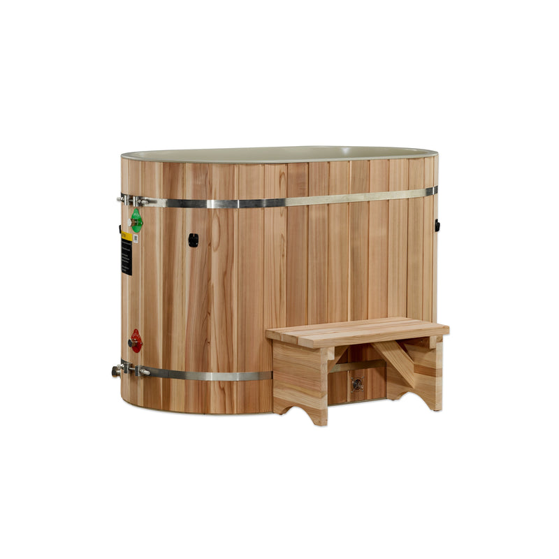DCT Oval Barrel Tub (50-P) Pacific Cedar - 3/4 IN-OUT without Motor