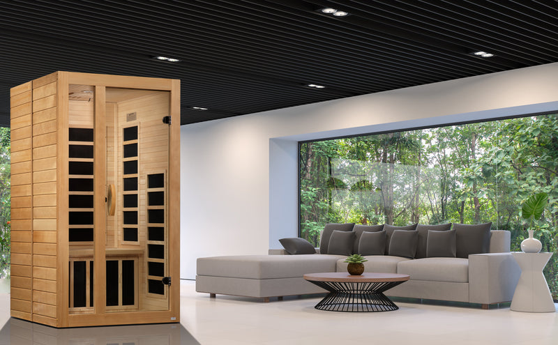 ***New 2026 Model*** Dynamic "Gracia" 1-2 Person Ultra Low EMF FAR IR Sauna (DYN-6119-01 Elite)