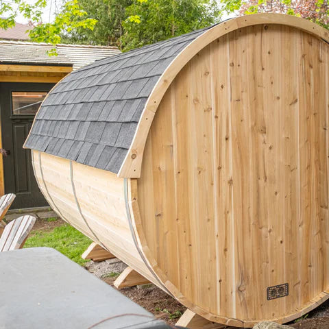 Canadian Timber Serenity MP Electric Barrel Sauna (CTC2245MPE) by Leisurecraft
