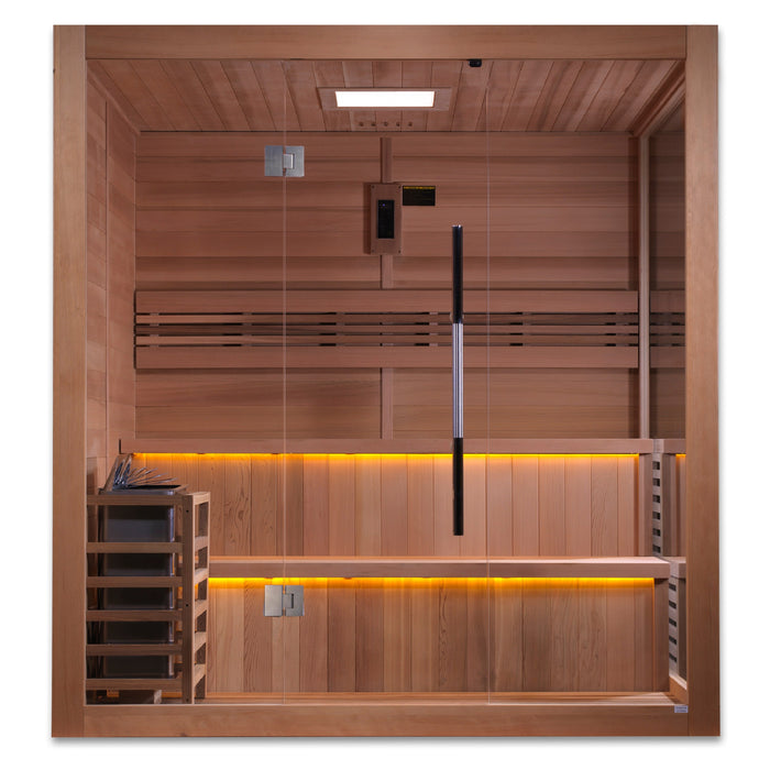 Golden Designs "Kuusamo" 6 Person Indoor/Covered Outdoor Traditional Sauna (GDI-7206-01)