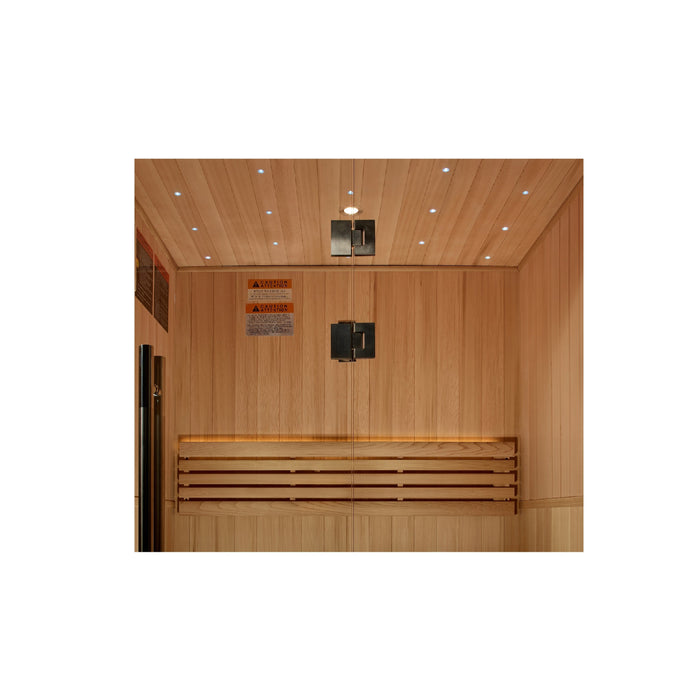 2025 Golden Designs Updated "Sundsvall" 2 Person Indoor/Covered Outdoor Traditional Sauna (GDI-7289-02)