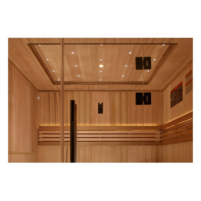 2025 Golden Designs Updated "Osla" 6 Person Indoor/Covered Outdoor Traditional Sauna (GDI-7689-02)