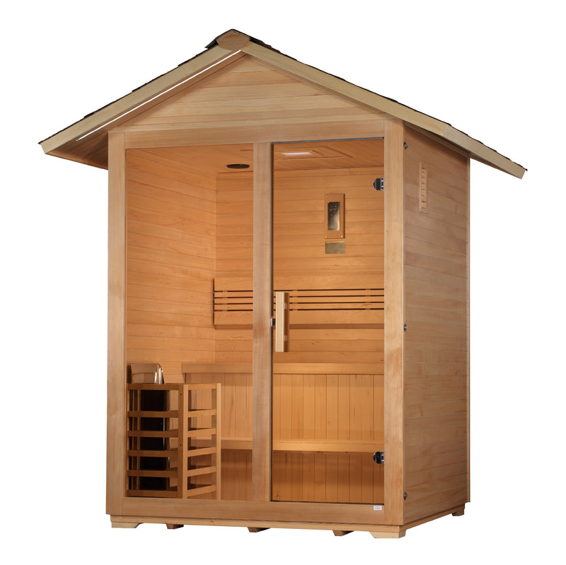 Golden Designs "Arlberg" 3 Person Traditional Outdoor Sauna (GDI-8103-01)