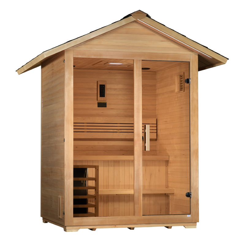 Golden Designs "Arlberg" 3 Person Traditional Outdoor Sauna (GDI-8103-01)