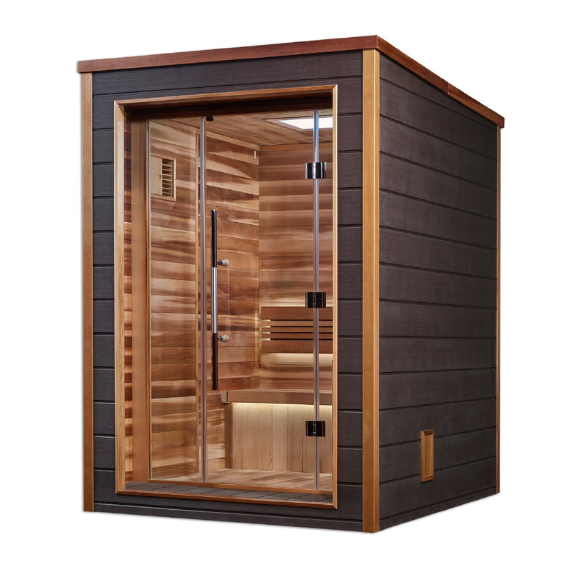 Golden Designs "Narvik" 2 Person Outdoor-Indoor Traditional Sauna (GDI-8202-01)