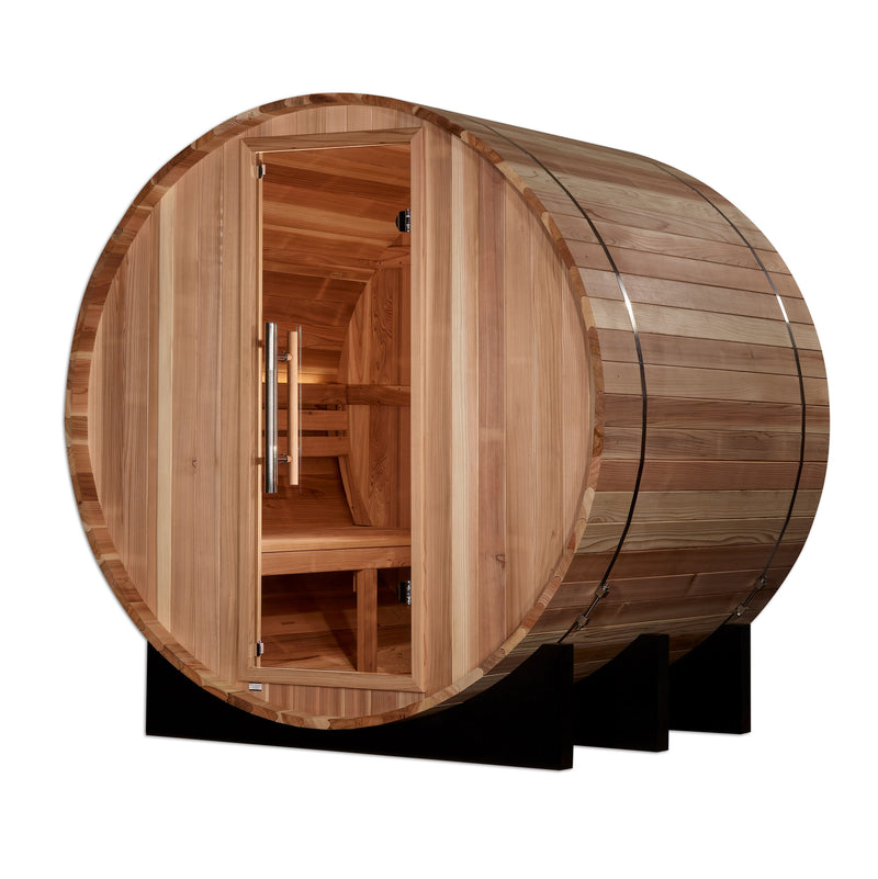 Golden Designs "St. Moritz" 2 Person Barrel Traditional Sauna (GDI-B002-01)