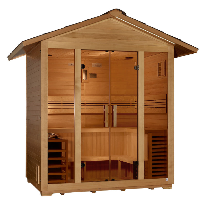 Golden Designs "Vorarlberg" 5 Person Traditional Outdoor Sauna (GDI-8105-01)