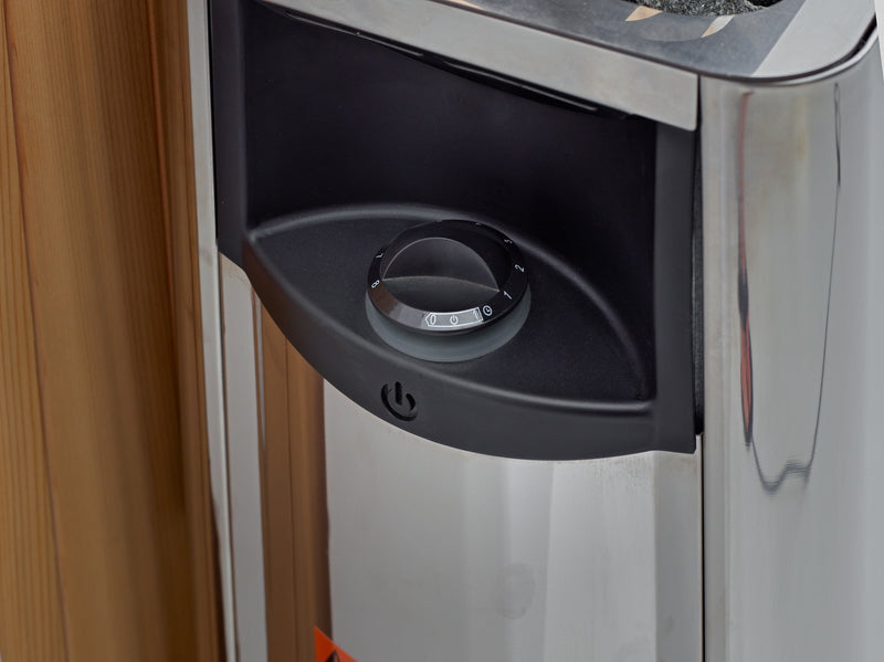 2025 Golden Designs "Soria" 3 Person Hybrid Sauna (Indoor) Full Spectrum and Harvia Traditional Stove (GDI-8330-01)