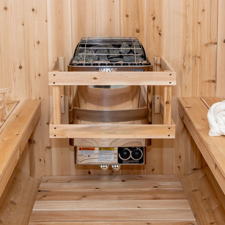 Canadian Timber Serenity MP Electric Barrel Sauna (CTC2245MPE) by Leisurecraft