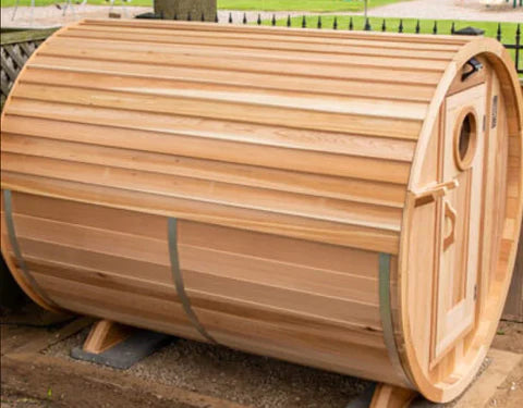 Canadian Timber Serenity MP Electric Barrel Sauna (CTC2245MPE) by Leisurecraft