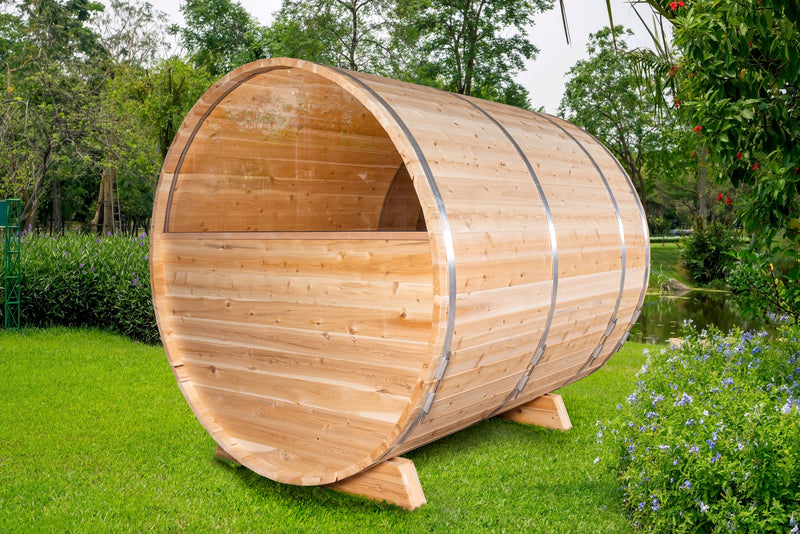 Canadian Timber Serenity MP Electric Barrel Sauna (CTC2245MPE) by Leisurecraft