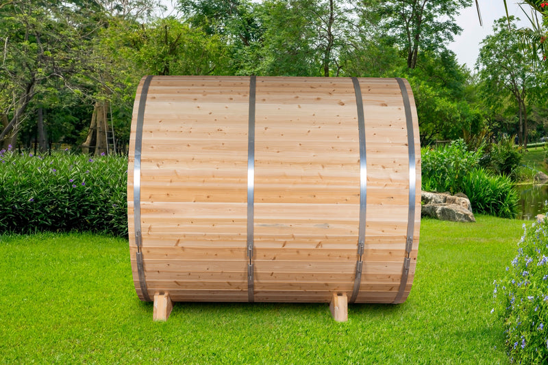 Canadian Timber Serenity MP Electric Barrel Sauna (CTC2245MPE) by Leisurecraft
