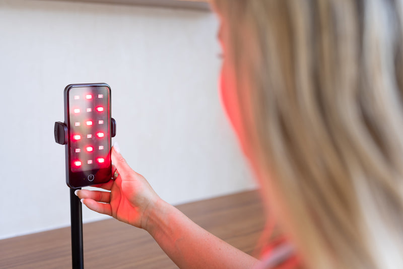 BioLight Glow: Portable Red Light Therapy Device - Slimmest Handheld Solution for On-the-Go Relief