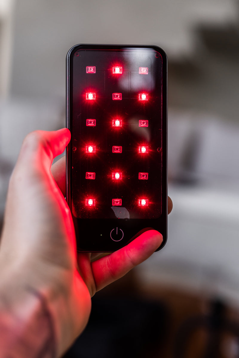 BioLight Glow: Portable Red Light Therapy Device - Slimmest Handheld Solution for On-the-Go Relief
