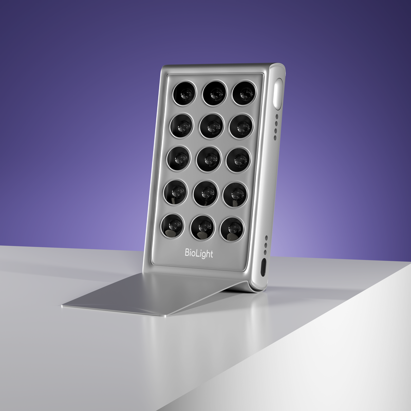 BioLight Shine: Handheld Device - Advanced Red Light Therapy with 15 LEDs and 4 Settings