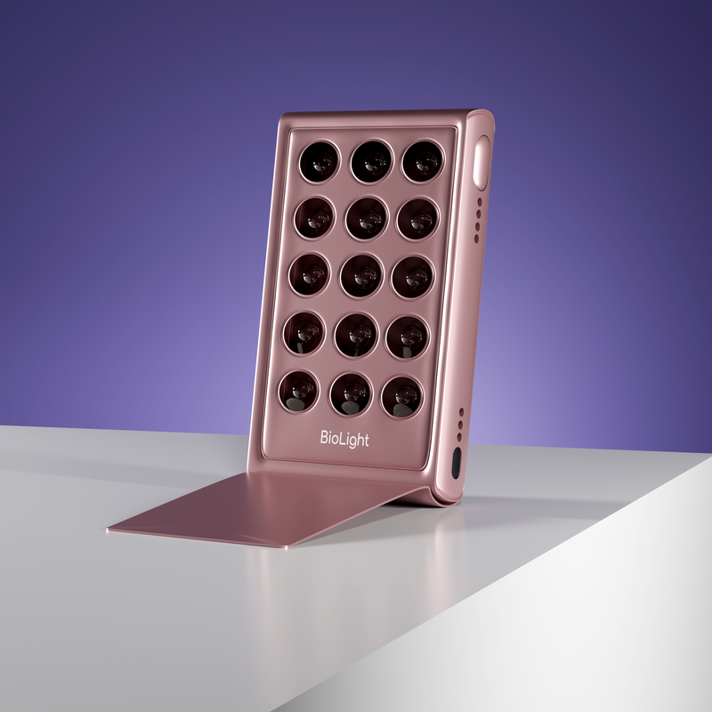 BioLight Shine: Handheld Device - Advanced Red Light Therapy with 15 LEDs and 4 Settings