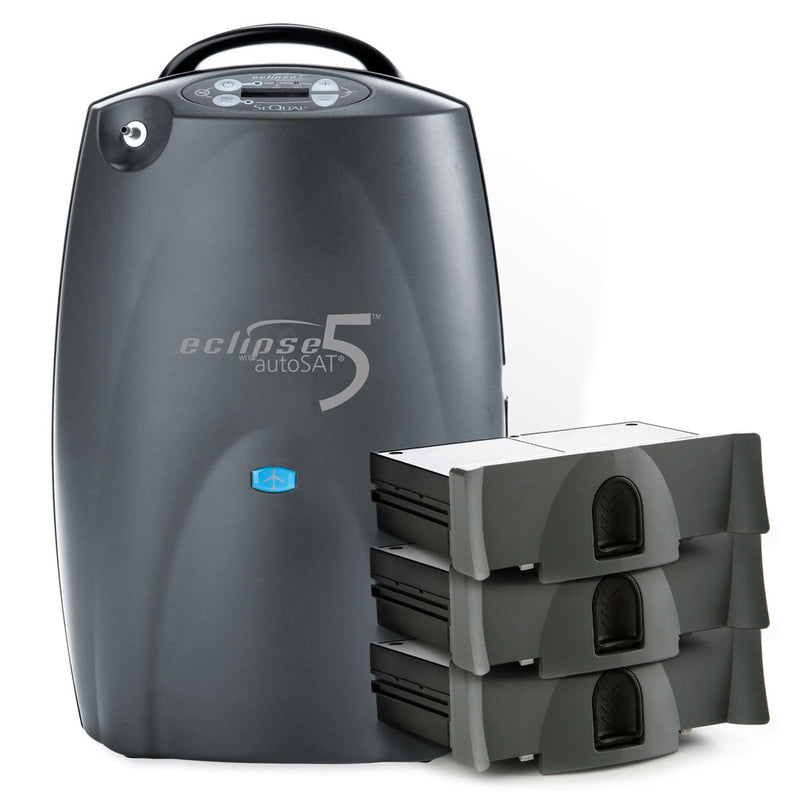 Eclipse 5 Portable Oxygen Concentrator Bundle (Continuous Flow & Pulse Dose)